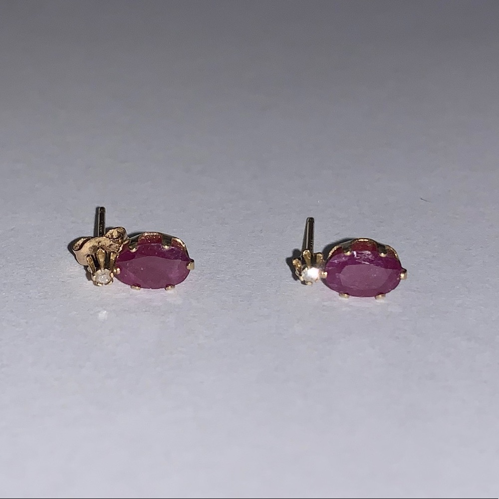 Ruby earrings